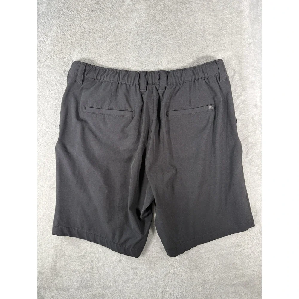Banana Republic Shorts Mens 36 Black Flat Front Chino Casual